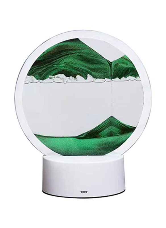 

DubaiGallery 7 Colors USB Sandscape Table Lamp, White