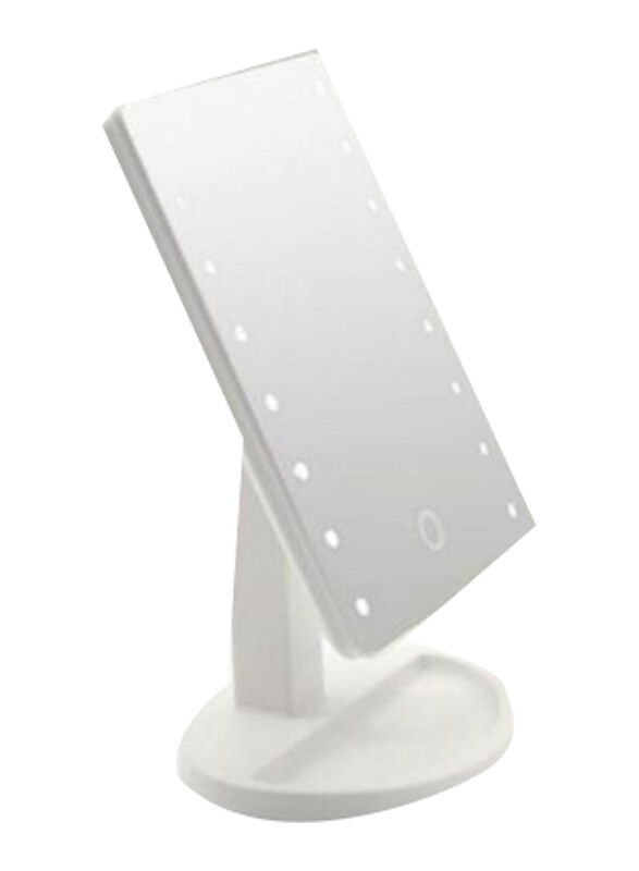 

Generic Touch Screen Desktop Led Makeup Mirror, White