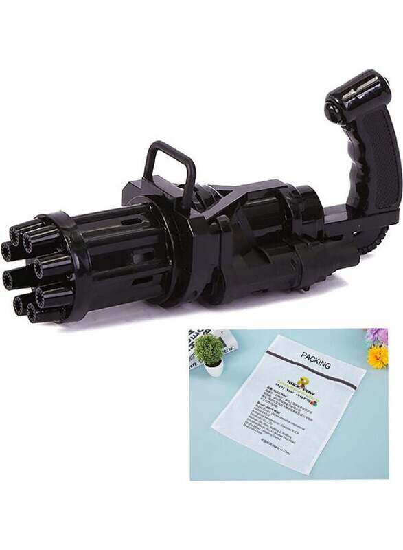 

Rock Pow Gatling Automatic Bubble Gun For Kids, Ages 5+, Black