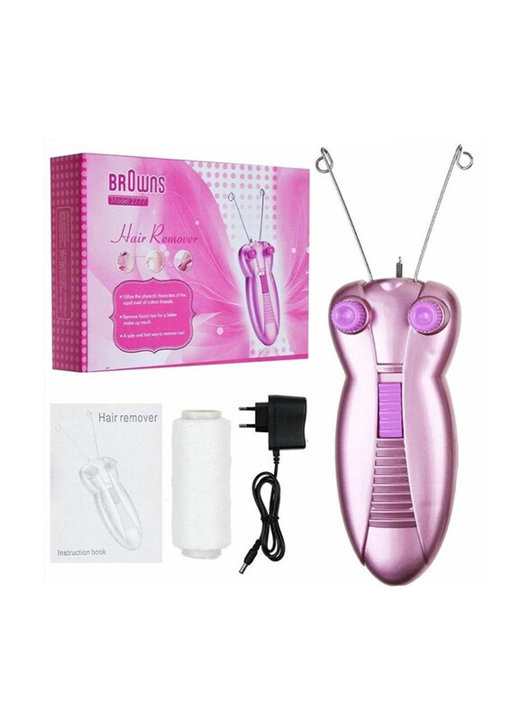 

Browns Body Painless Shaver Cotton Thread Epilator, Pink