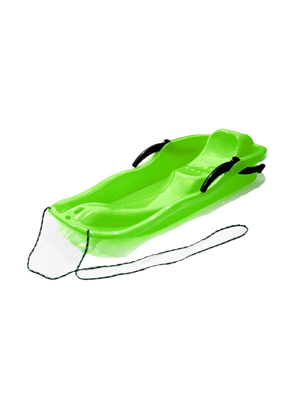 

Dubaigallery 2-Person Plastic Sled Luge Grass Sand Skiing Board with Rope, Ages 6+