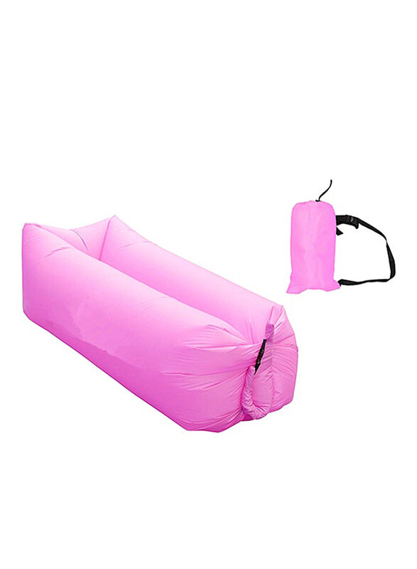 

Generic Inflatable Lounger with Travel Bag, 240 x 70cm, Pink