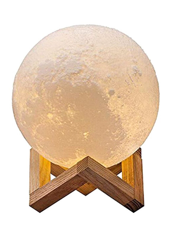 

Beauenty 3D USB LED Moon Lamp with Stand, Beige
