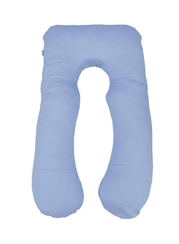 

Generic U-Shaped Maternity Cotton Pillow, Blue