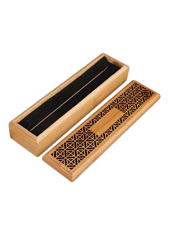 

Boscage Wooden Incense Stick Burner Case, Brown