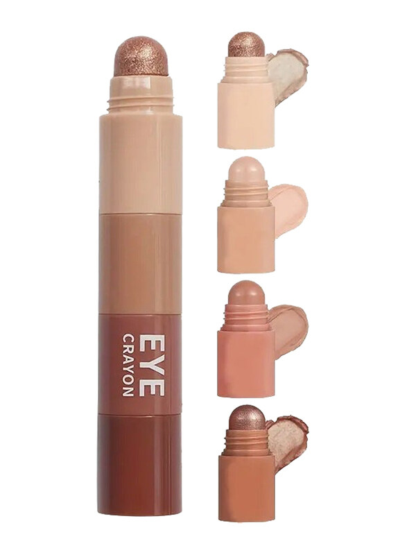 

Crayon Eyeliner 4-in-1 Nude Matte Eyeshadow Pencil Kit, Multicolour