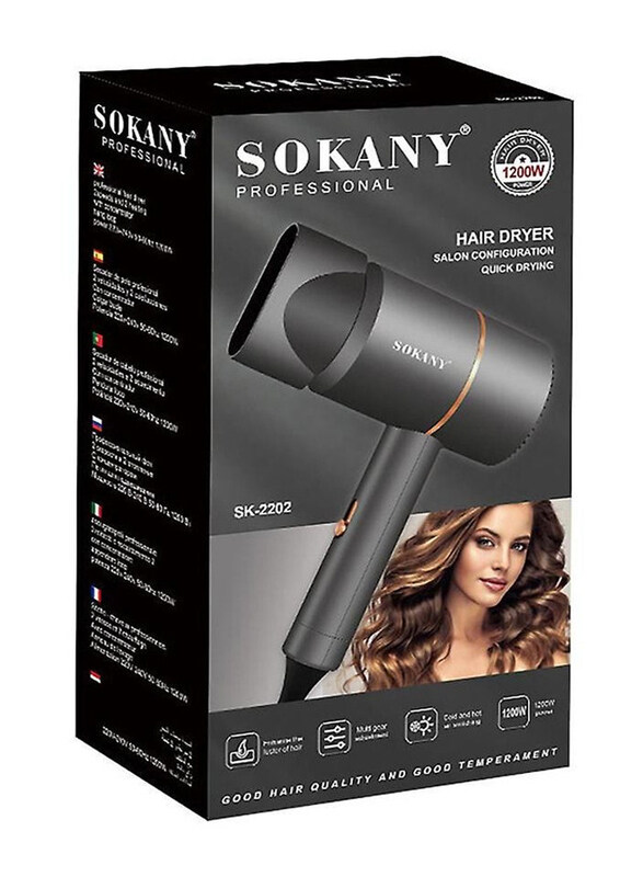 

Sokany Professional Hair Dryer, Grey