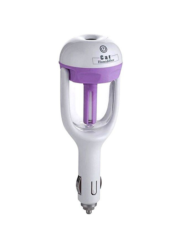 

Generic Car Humidifier & Air Purifier, White/Purple
