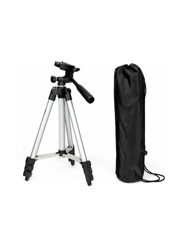 

NA Portable Tripod Stand with Carry Case, Silver/Black