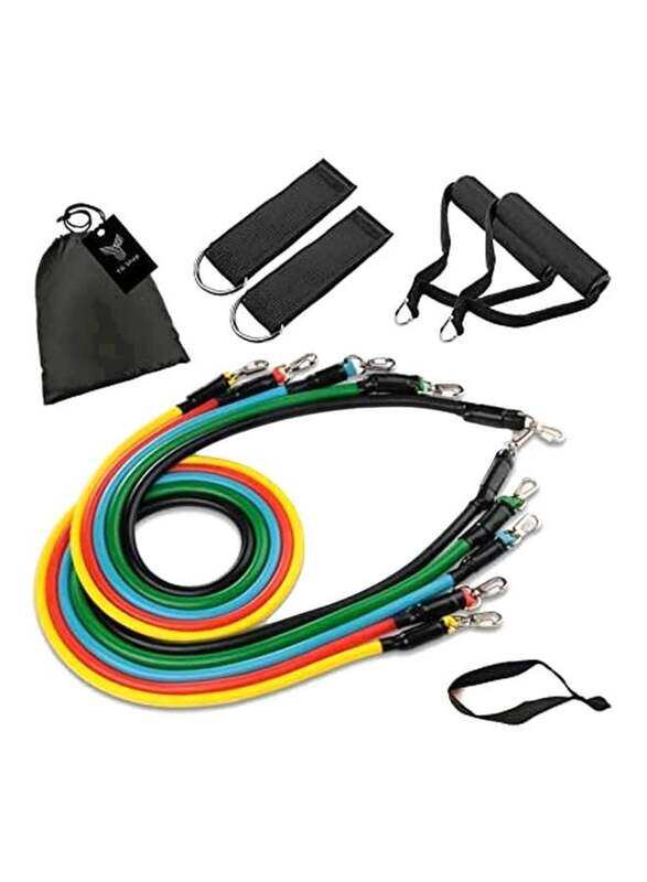 

Aiwanto Multifunction Fitness Resistance Band Set, Multicolour