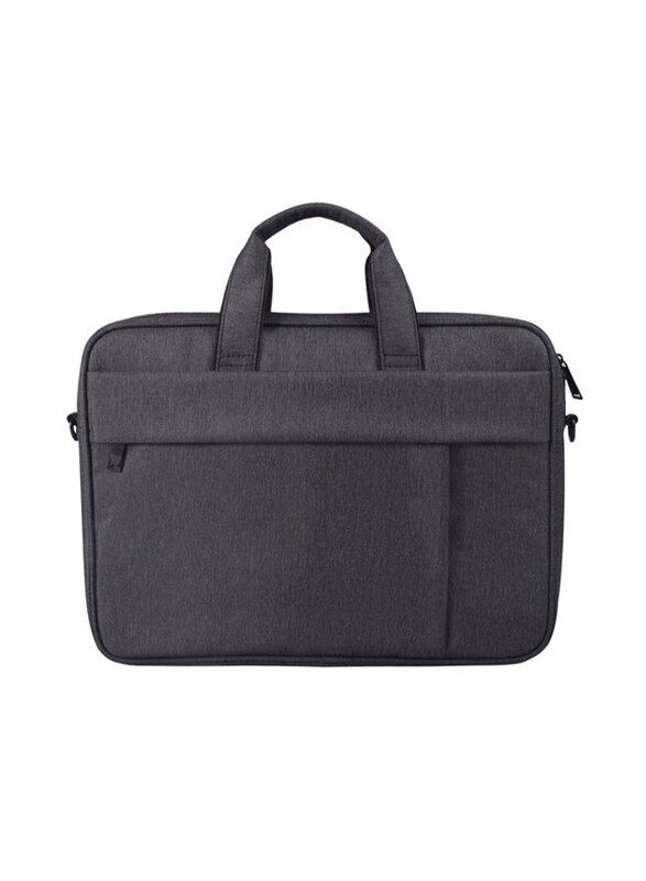 

Generic Waterproof Laptop Anti-Scratch One Shoulder Handbag with Suitcase Belt, Black