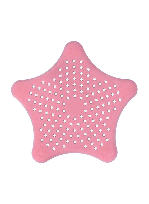 

Generic Five-Pointed Star Kitchen Shower Anti-Clogging Floor Drain Filter Sink Strainer, Pink