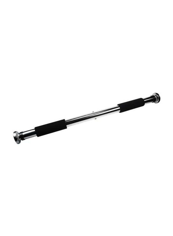 

Generic Door Fitness Bar, 1.5 Meter, Silver/Black