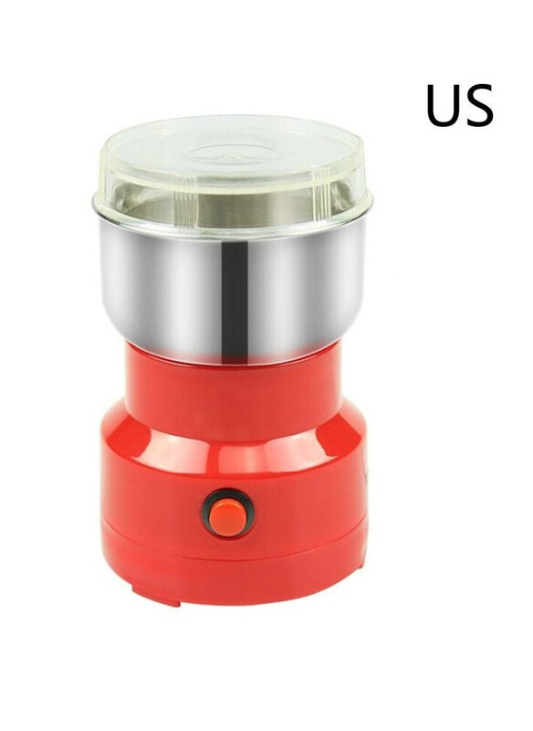 

DubaiGallery 200ml Electric Mill Spice & Coffee Grinder, 150W, Red/Silver