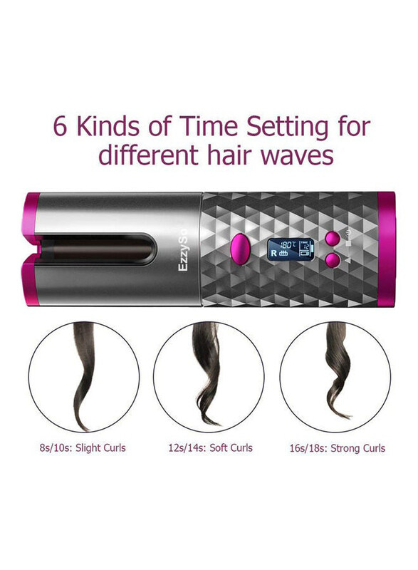 

Generic Fast Hair Straightening Comb Brush With LCD Screen, Pink