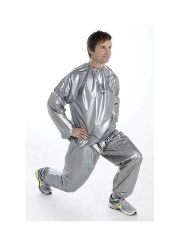 Full Sleeves Sauna Suit, M, sau/A18, Silver