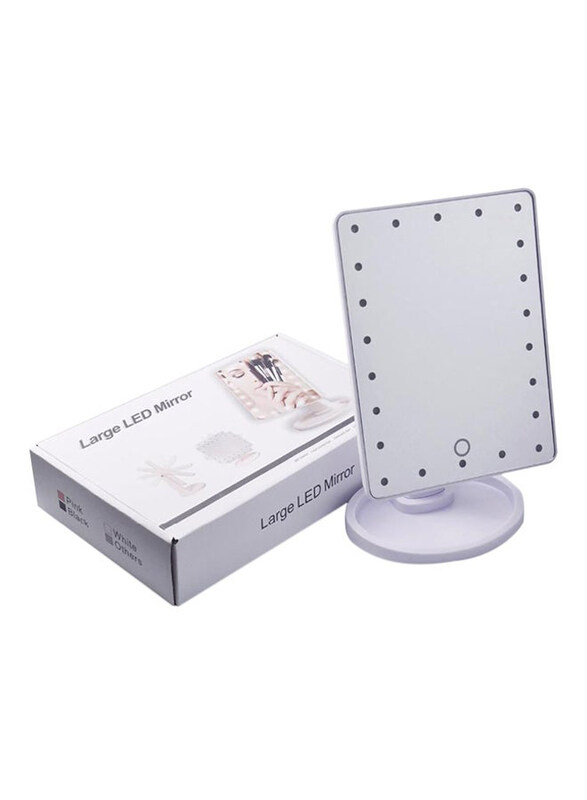 

Generic 360-Rotation LED Mirror, White