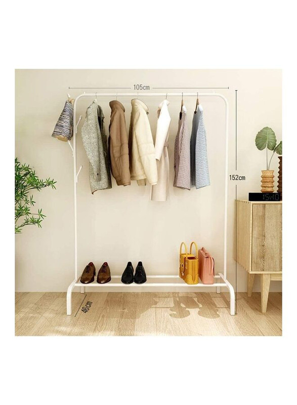 

XiuWoo Floor Standing Cloth Rack, White