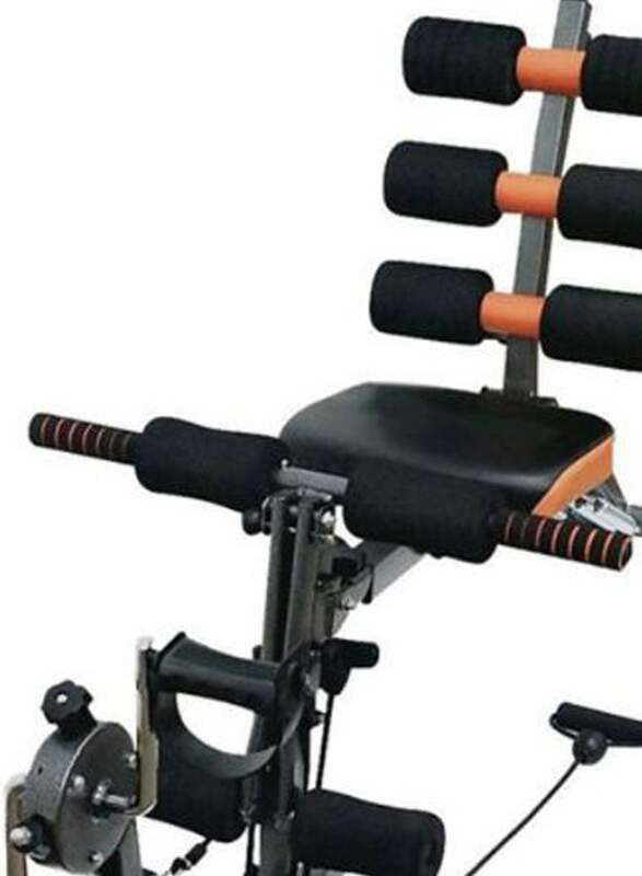 Six Pack Care Exercise Machine With Pedal, 15 kg, Black/Orange