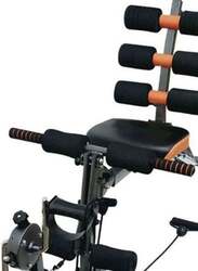 Six Pack Care Exercise Machine With Pedal, 15 kg, Black/Orange