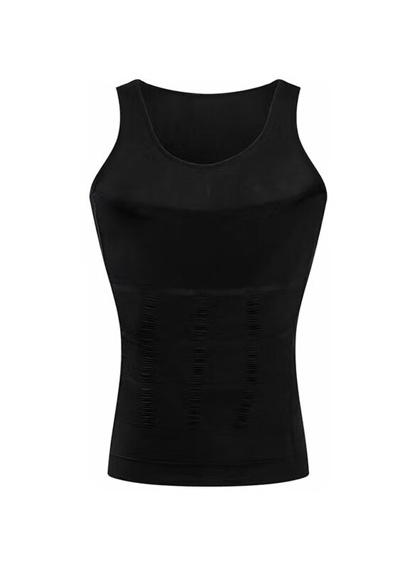 

Generic Slimming Body Shaper Undershirt, Black, Small