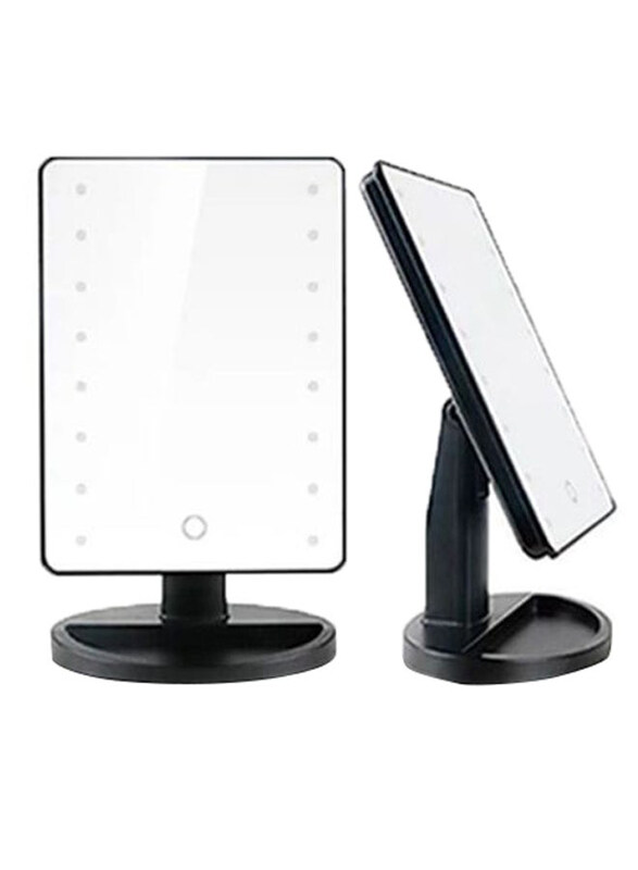 

Generic 16 LED Adjustable Vanity Makeup Mirror, Black/Clear