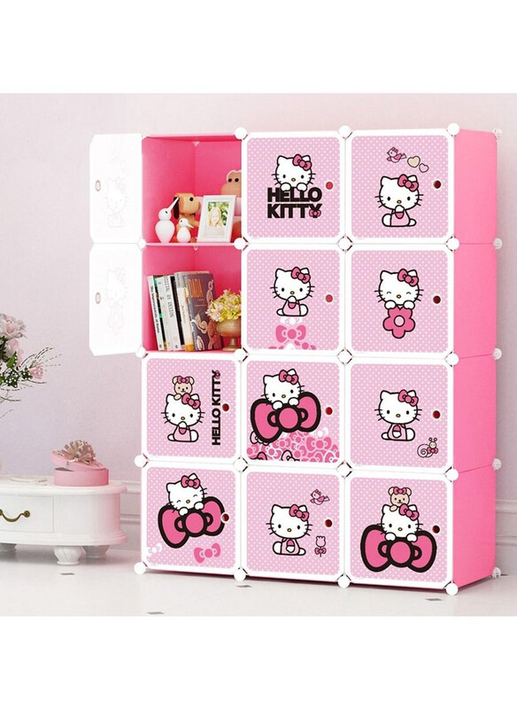

Generic Hellokitty Baby Storage Wardrobe Cabinets, Pink