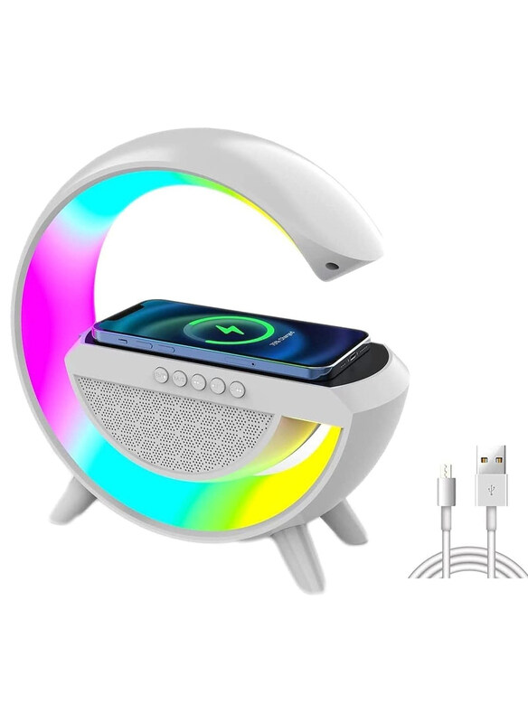 

Dubaigallery LED Wireless Charging Speaker, BT2301, White