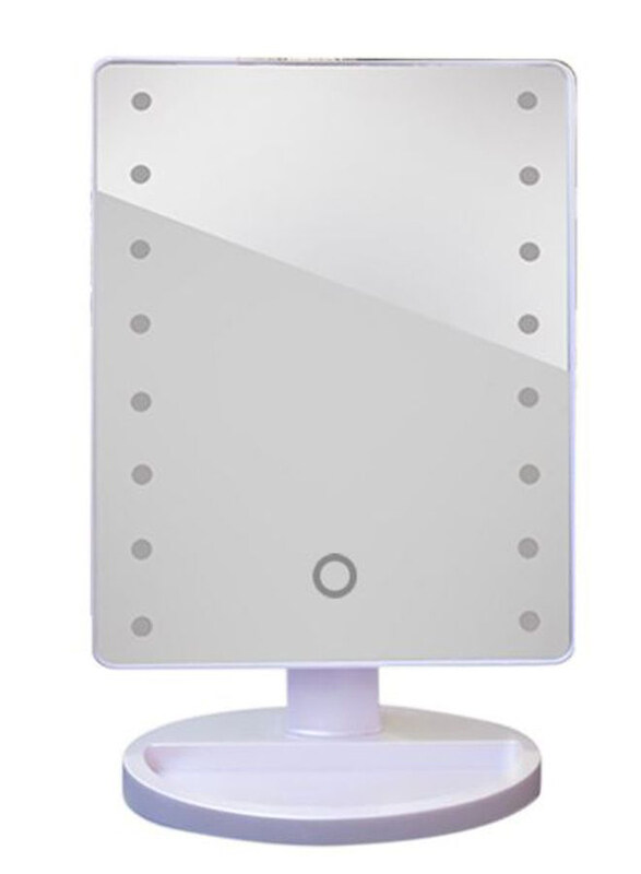 

Generic Rotatable Light Make-Up Mirror, White