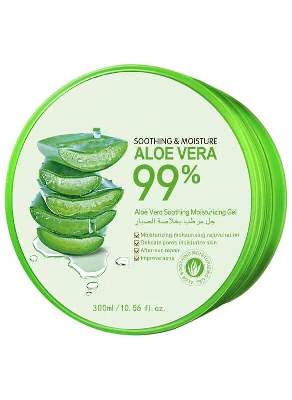 

DubaiGallery 99% Aloe Vera Soothing & Moisturizing Gel, Green, 300ml