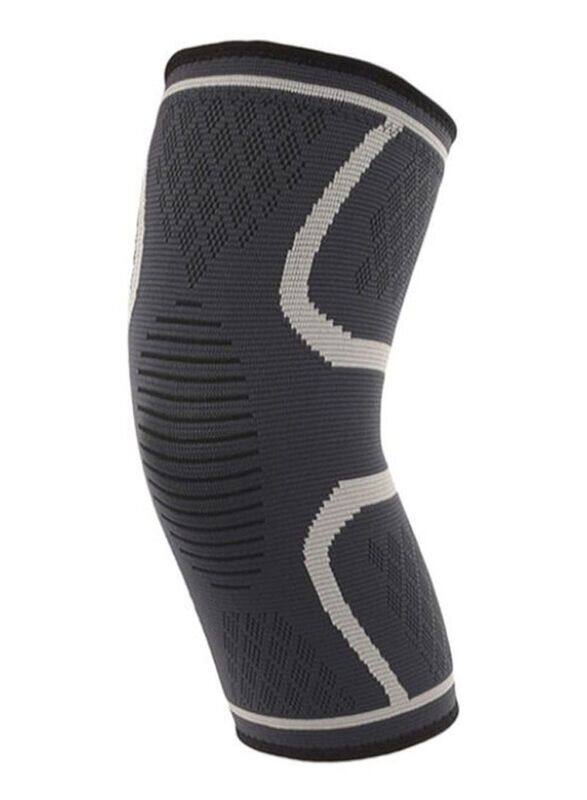 

Generic Breathable Non-Slip Knitted Sports Knee Pad, X-Large, Black/Grey