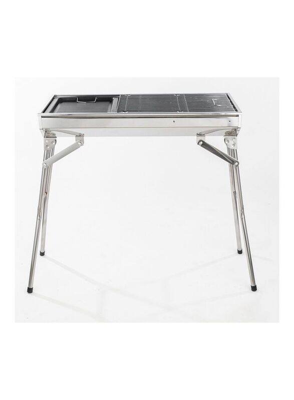 

Oem Foldable Portable Outdoor Liftable Stainless Steel Table, Silver