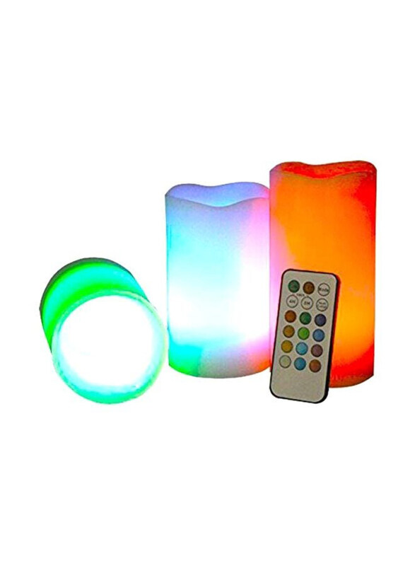 

Luma LED Candle With Remote Control, 3 Pieces, Multicolour