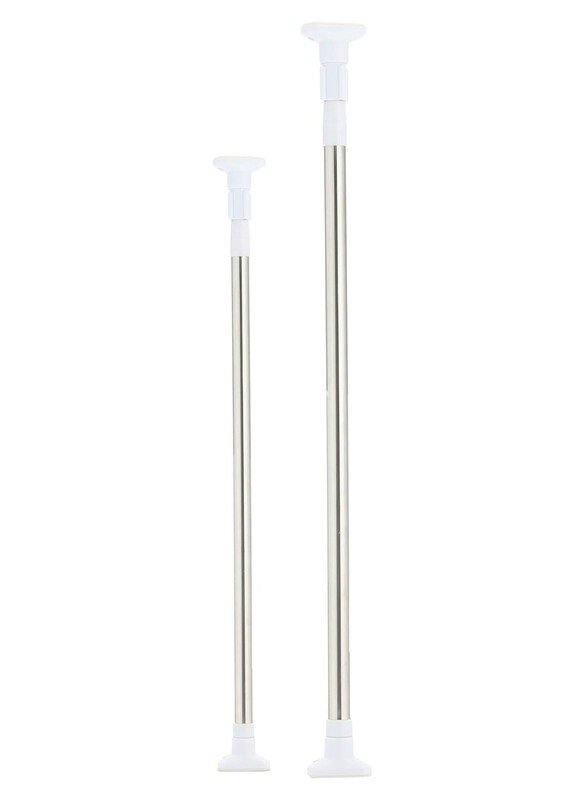 

DubaiGallery Stainless Steel Shower Curtain Rod, Silver