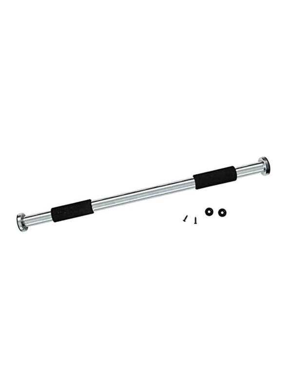 

Generic Door Way Gym Bar with 4 Screw and Nuts, Silver/Black