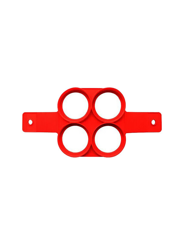 

Generic Four-Hole Petal Waffles Mould, Red