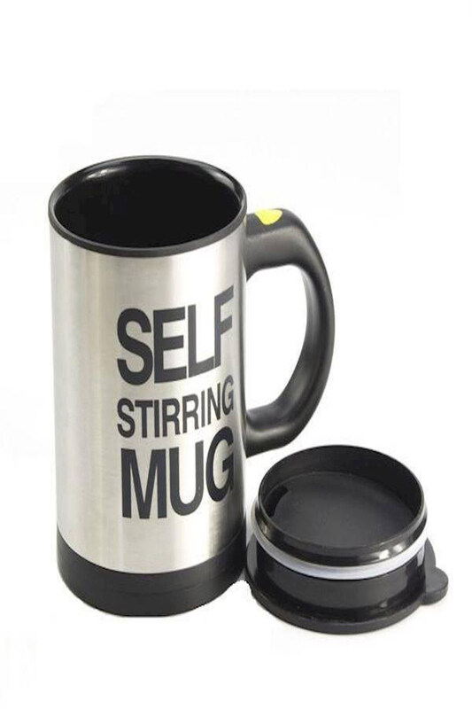 

Yupfun Stainless Steel Self Stirring Mug, Black