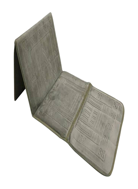 

Generic 2 in 1 Foldable Prayer Mat and Backrest, Grey