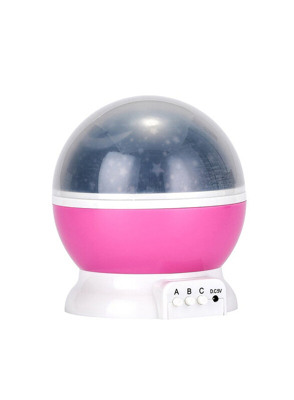 

Generic Rotating Abs LED Starlight Projector Lamp, Pink