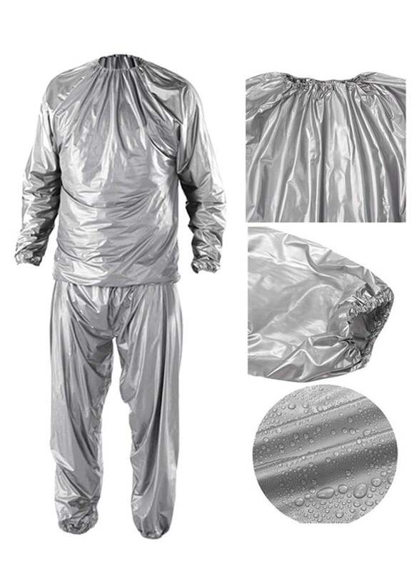 Slimming Sauna Suit, XXL, Silver