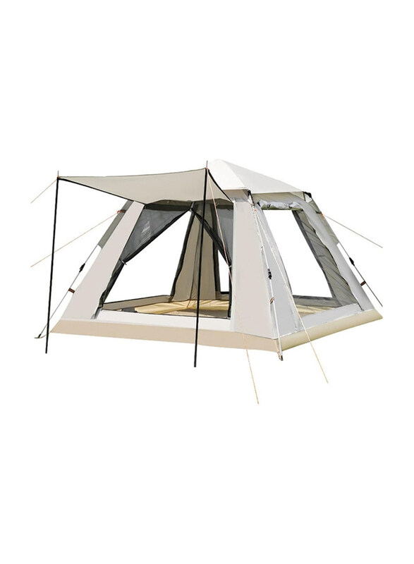 

DubaiGallery 3-4 Persons Instant Automatic Pop Up Camping Tent, Beige