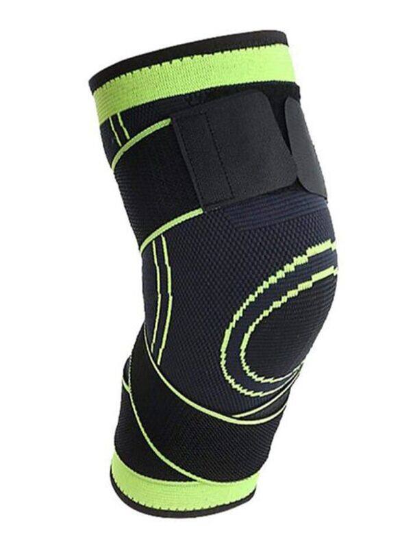 

Generic Breathable Compression Adjustable Knee Pad, Medium, Black/Green