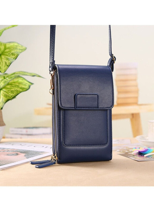 

DubaiGallery Soft Leather Crossbody, Blue