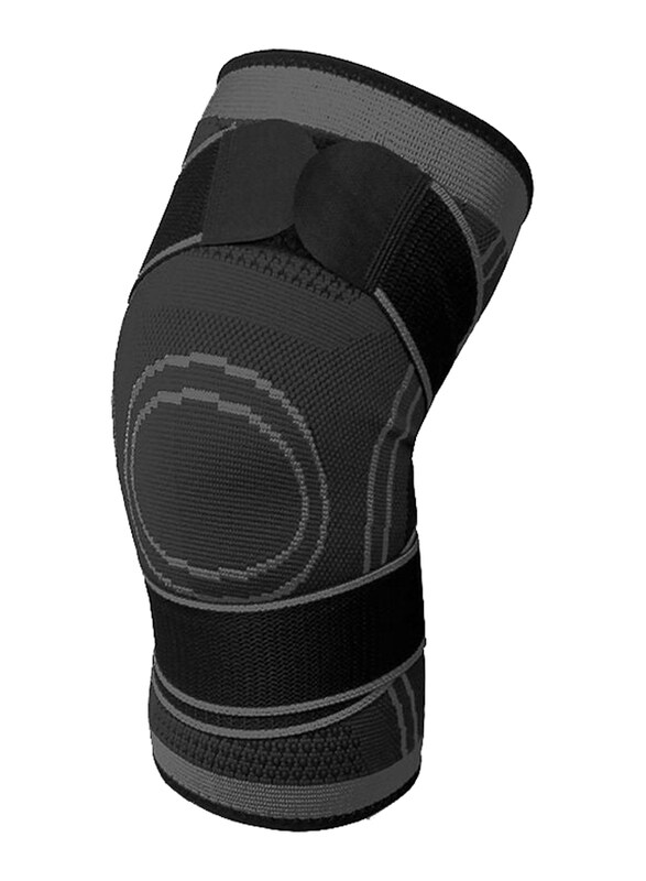 

Generic Knee Brace Compression Knee Support Joint Protection for Running /Cycling/ Basketball, Medium, Y15931B-M-KM, Black