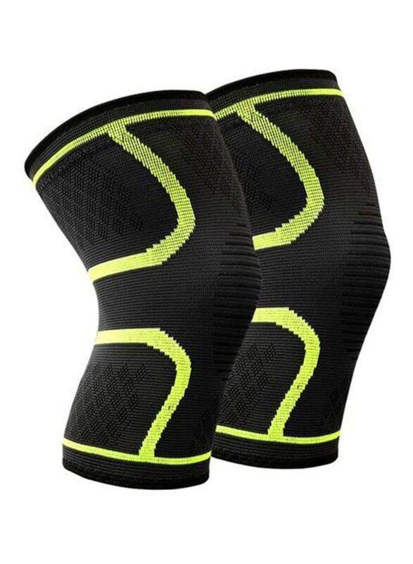 

Generic Elastic Knees Pad, 2 Pieces, Green/Black