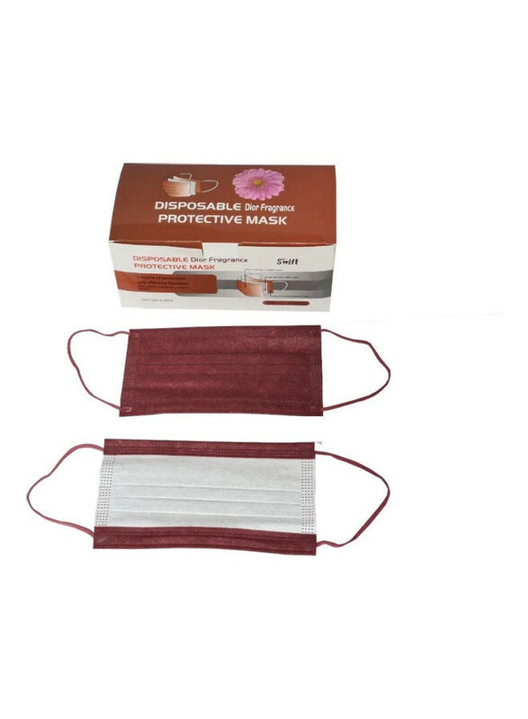 

Swift Disposable Dior Fragrance 3 Ply Protective Face Mask, 50 Pieces