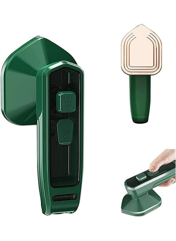 

DubaiGallery Portable Professional Handheld Mini Steam Iron, 33W, Green