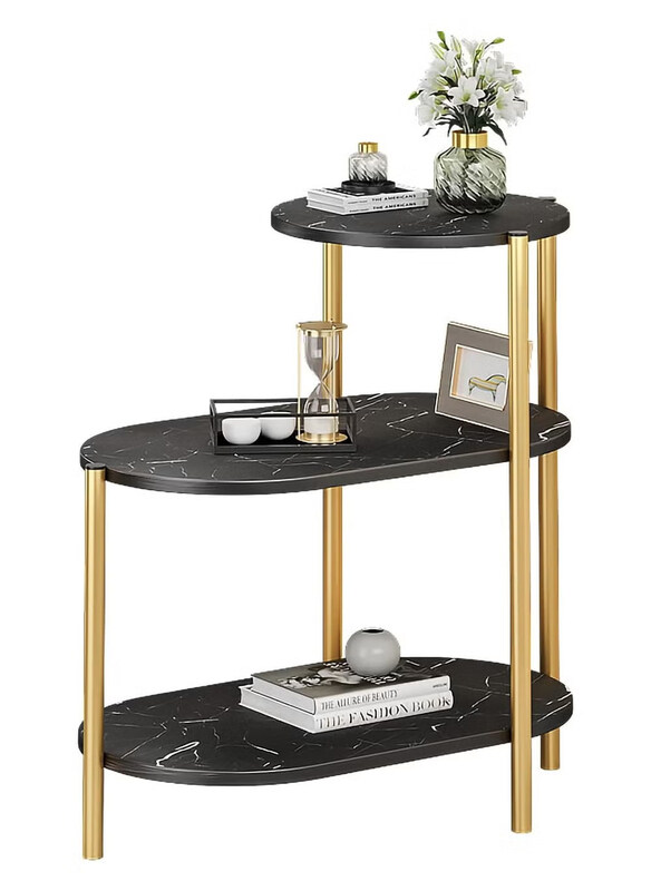 

DubaiGallery Three Layer Side Table, Black