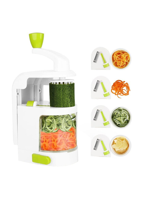 

Dubaigallery Courgette 4-Blade Vegetable Spiralizer, White