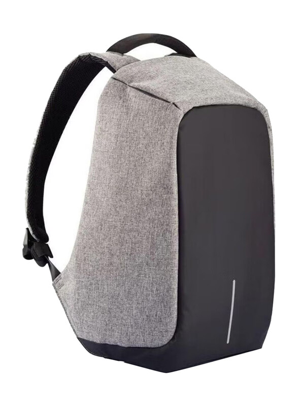 

Generic Anti-Theft Backpack with USB Charge for Men, Grey